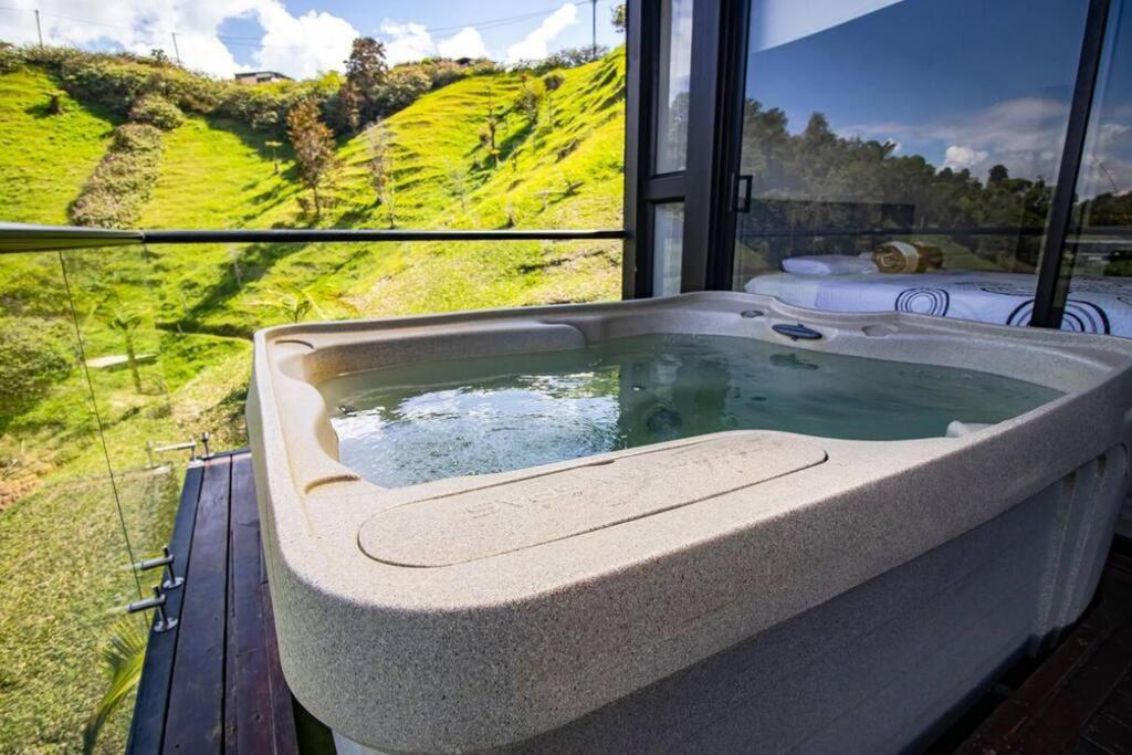 Sky House Cabana Guatape La Pradera  Eksteriør bilde